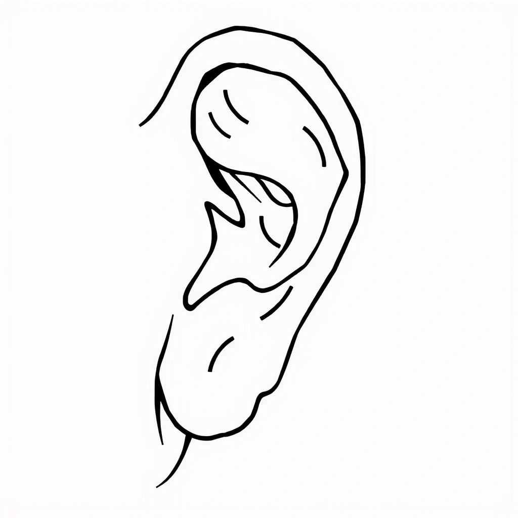 Schematische Darstellung des Gehörgangs